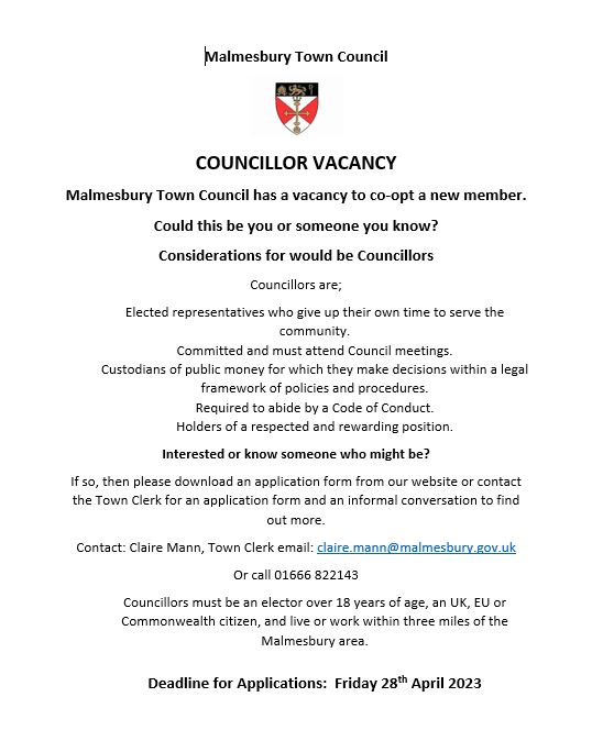 Councillor Vacancy